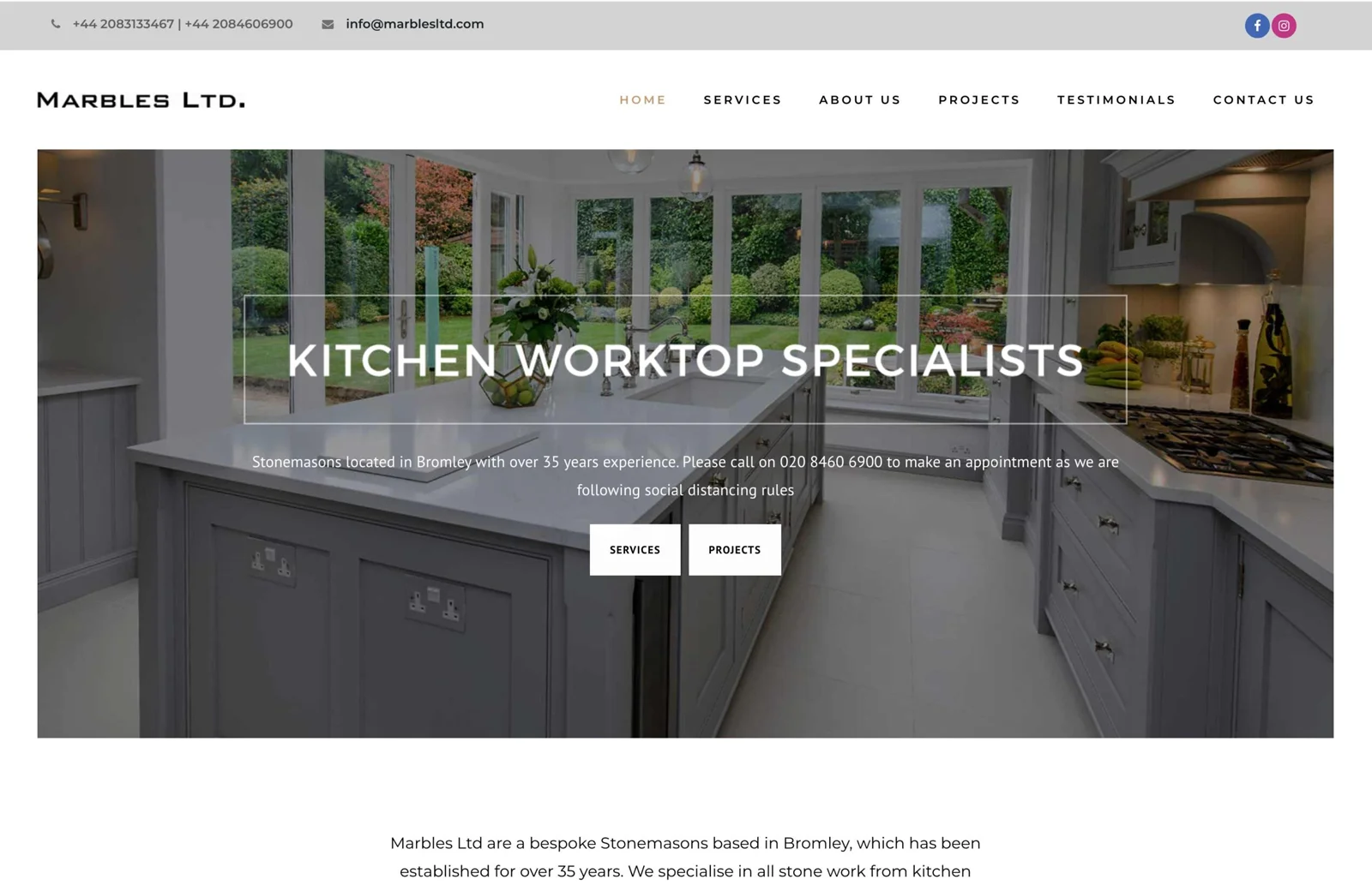 Marbles Site for Stonemasons